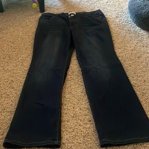Lane Bryant size 20 mid rise super stretch boot cut jeans